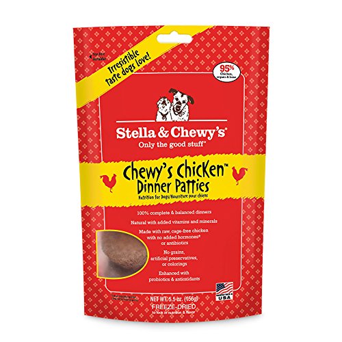 Stella & Chewy's Freeze-Dried Raw Chewy's Chicken Dinner Patties for Dogs, 5.5 oz.