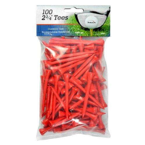 INTECH Golf Tee 2 3/4 100 Pack (Red)