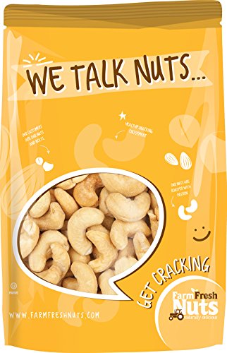 Natural / Raw Cashews By Farm Fresh Nuts (3 LB)