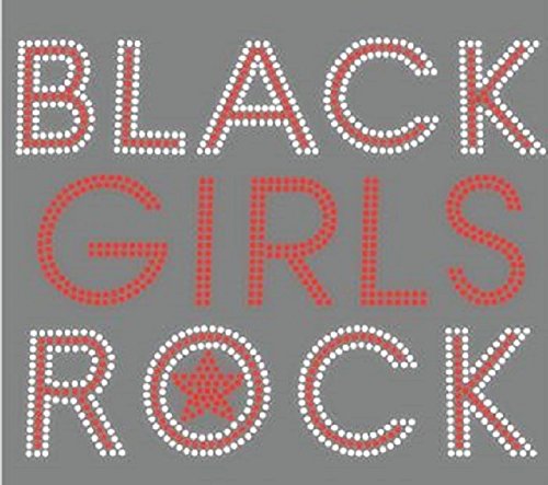 Black Girls Rock Red and Crystal Rhinestone Iron on T Shirt Transfer