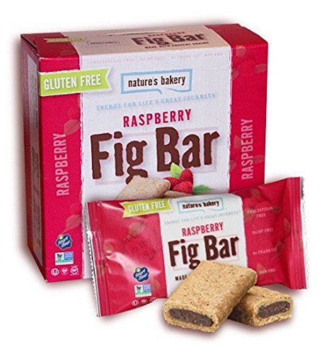 Nature's Bakery Gluten Free Fig Bars, Raspberry, 6 count (Pack of 12)