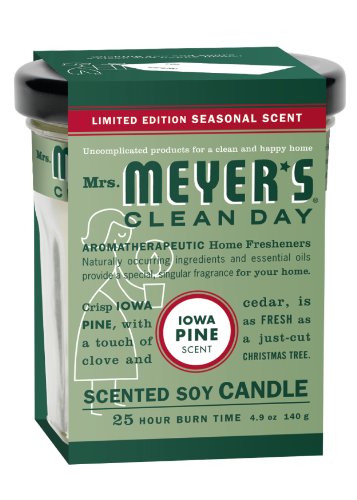 Mrs. Meyers Clean Day Candle - Iowa Pine, 4.90-Ounce (Pack of 2)