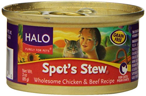 Spot's Stew for Cats, Wholesome Chicken and Beef, 3-Ounce/12-Can