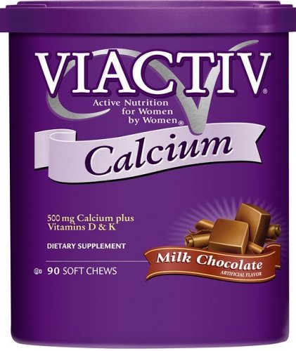 Viactiv Soft Calcium Chews, 500+D+K, Milk Chocolate Flavor, Value Size 90 chews