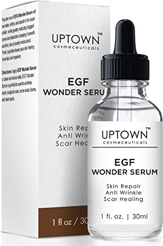 Uptown Cosmeceuticals Anti Wrinkle & Acne Scar Removal EGF Wonder Serum, Helps Reduce the Appearance of Scars, Wrinkles, Burns, and Dark Spots Visibly, 30ml