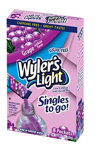 Wyler's Light Singles to Go Drink Mix, Grape, ( 1 Box )