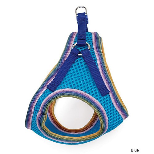 Lil Pals Mesh Comfort Mesh Adjustable Step-in Dog Harness for Puppies and Toy Breeds (Blue, Extra Small)