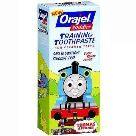 Orajel Toddler Training Toothpaste Tooty Fruity Flavor - 1.5 oz(Pack of 3)