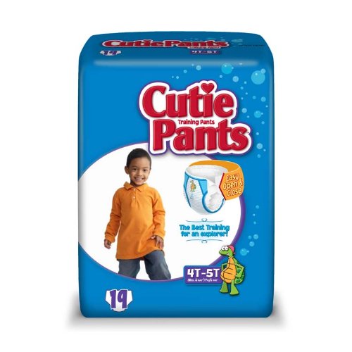 Cuties Training Pants, Boy, Size 4T-5T, 76 Count (Pack of 4)