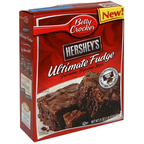 Betty Crocker Surpreme Brownies, Hershey's Ultimate Fudge, 21-Ounces (Pack of 6)