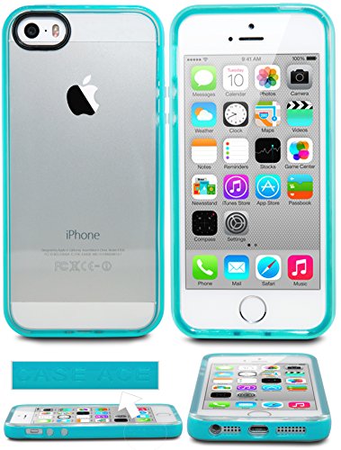 iPhone 5 Case, iPhone 5S Case, Case Ace® Silicone Slim Protective iPhone 5 5S Case Cover for Apple iPhone 5/5S (Teal)