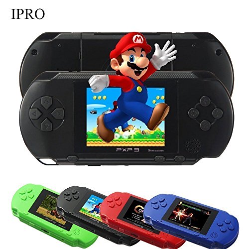 IPRO Black Video Game Console 160+ Games Retro Portable Handheld 16 Bit Game Player for Children Gifts
