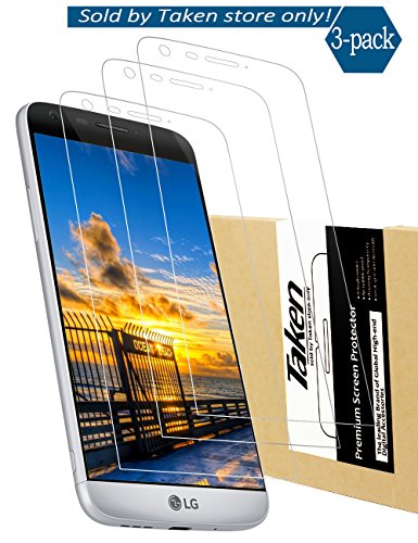 Taken LG G5 Screen Protector - [3-Pack] Full Coverage Anti-Glare PET HD Ultra Clear Film Screen Protector