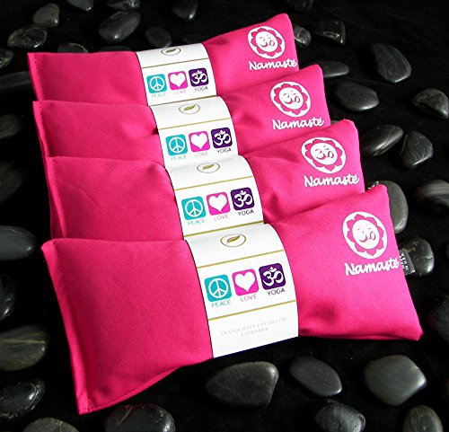 Namaste Yoga Lavender Eye Pillow - Pink - Set of 4