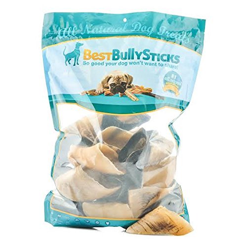 Natural Cow Hooves Dental Dog Chews by Best Bully Sticks (25 count Value Pack) Made from Free Range, Grass Fed Cattle and Free of Any Hormones or Chemicals - Hand Inspected and USDA/FDA Approved