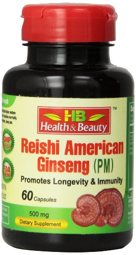 Health & Beauty Reishi American Ginseng PM Capsules, 60 Count