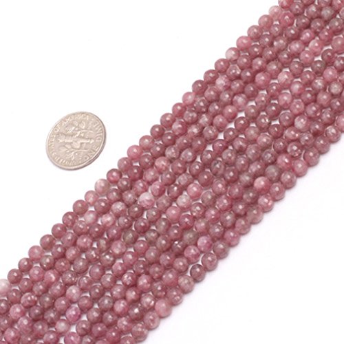 4mm 6mm 8mm 10mm 12mm Round Gemstone Pink Tourmaline Beads Strand 15 Inch Jewelry Making Beads