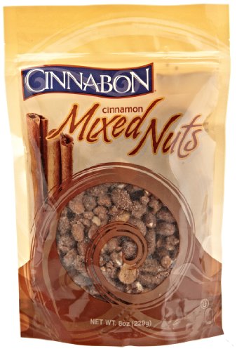 Cinnabon Cinnamon Mixed Nuts, 8-Ounce (Pack of 3)