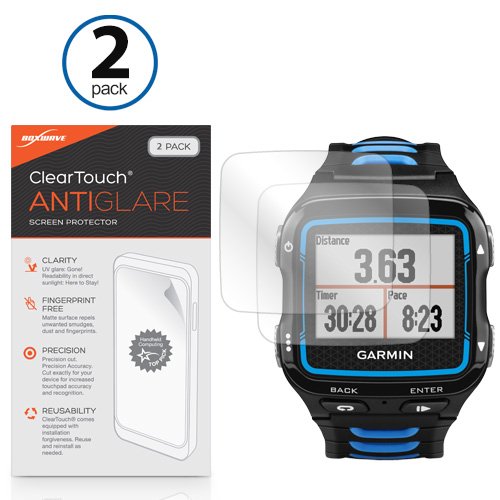 Garmin Forerunner 920XT ClearTouch Anti-Glare (2-Pack), Crystal Clear (2-Pack) or Glass - Premium Screen Protection for your Device - Choose Style