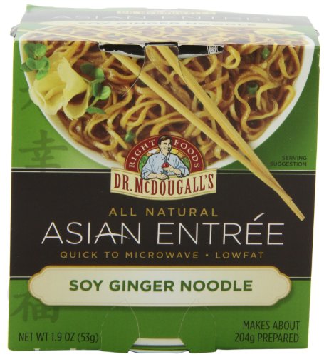 Dr. McDougall's Right Foods Asian Entree, Soy Ginger Noodle, 1.9-Ounce Packages (Pack of 6)