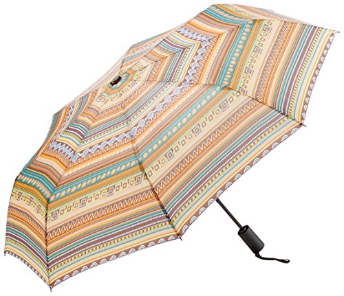 Folding Umbrella, PLEMO Bohemian Style Automatic Folding Travel Umbrella