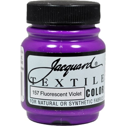 Jacquard Products Jacquard Textile Color Fabric Paint, 2.25-Ounce, Fluorescent Violet