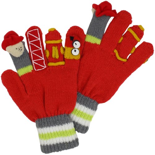 Kidorable Little Boys' Fireman Gloves, Red, Small