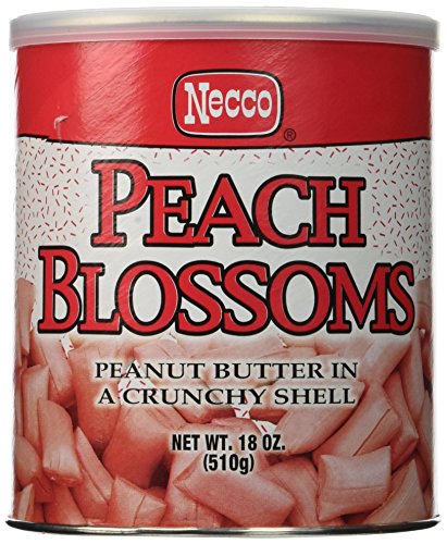 Necco Peach Blossoms Candy Peanut Butter in a Crunchy Shell 18oz can