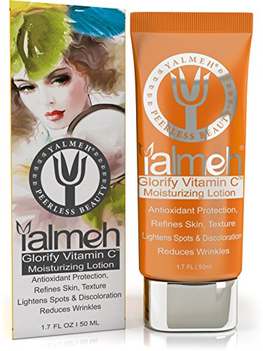 YALMEH Glorify Vitamin C Moisturizing Lotion , BEST Facial Moisturizer ,Natural Lotion ,Effective Lightweight Moisturizer For All Types of Skin,Suitable for Men and Women ,Full of Natural & Organic Ingredient
