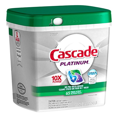 Cascade® Platinum(TM) ActionPacs(TM) Dishwasher Detergent Fresh Scent 65 Ct