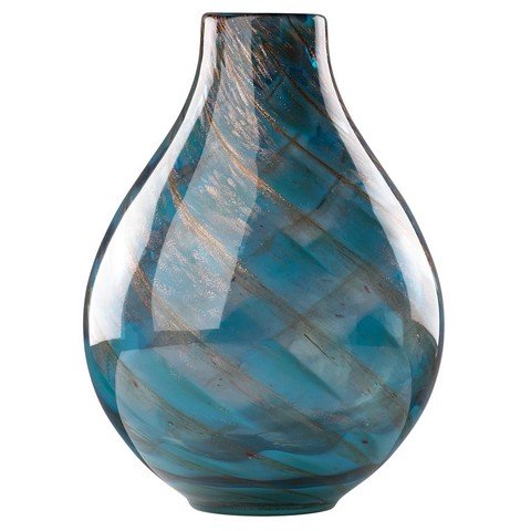 Lenox Seaview Swirl Bottle 11 Vase