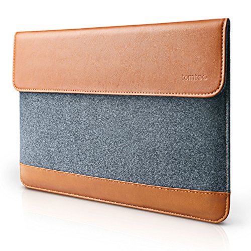 Tomtoc 12-13 inch Macbook sleeve Gray and Brown ¡­