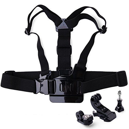 MCOCEAN GoPro accessories Kit for GoPro Hero 4 Hero 3+ Hero 3 go pro accessories bundle: Dog Harness Kit (Fetch) and Chest Harness Kit (Chest Strap Mount) (Chest Harness Kit)