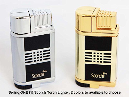 Scorch Torch Single Jet Flame Butane Cigarette Torch Lighter with keychain Attachment Hook