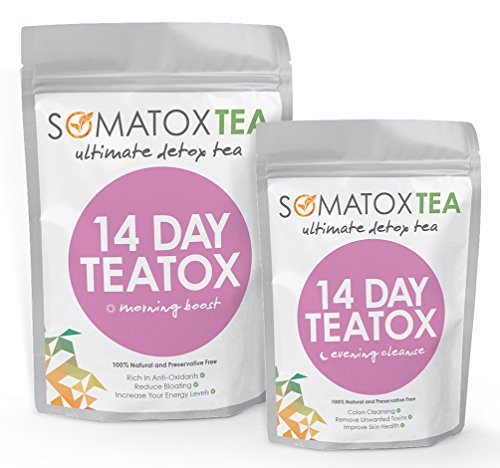 Weight Loss Tea - 14 Day Tea-Tox | Premium Detox Tea - Lose Belly Fat + FREE BONUS eBOOK (Teatox • Green Tea • Diet Tea • Slimming Tea • Burn Fat) - SOMATOX