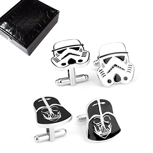 Elesa Miracle Cufflinks Combo [Set of 2 Pairs], with Leather Gift Box (Set D)