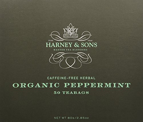 Harney & Sons Fine Teas Organic Peppermint - 50 Tea bags (Pack of 3)