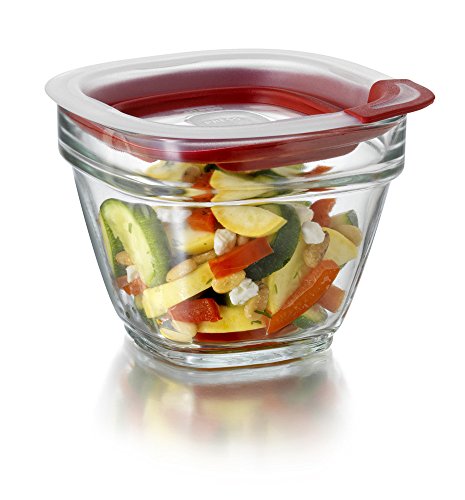 Rubbermaid Easy Find Lid Glass Food Storage Container, 1-1/2 Cup (2856002)