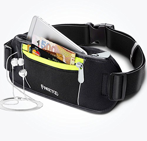 [Running Belt] FREETOO Waist Pack Money Belt Fanny Pack Bum Bag Runners Pack for Traveling Holidays Fit for iPhone 6 plus Galaxy S5,S6,Note 4/5