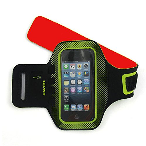 iPhone Armband for iPhone 5, 5s, 5c, and iPhone 4 and 4s by Swift Feet. Take Your Running to a New Level with the Swift Slim Fit Water Resistant Running Armband. The Perfect Exercise Armband for All Sports When You Are Ready To Go Beyond Your Limits! **FREE E-BOOK INCLUDED - FIRE UP YOUR CORE - 30 Ways To Burn Fat & Tone Muscle**
