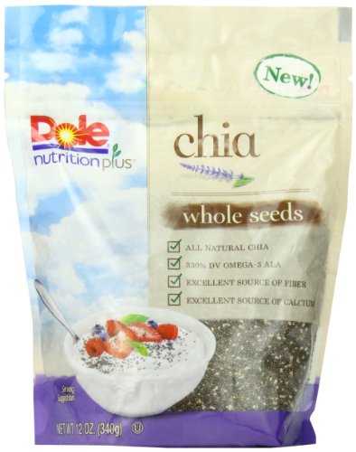 Dole Whole Chia Seeds, 12 Ounce Pouch