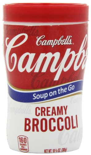 Campbell's Soup on the Go, Creamy Broccoli Soup, 10.75 Ounce (Pack of 8)