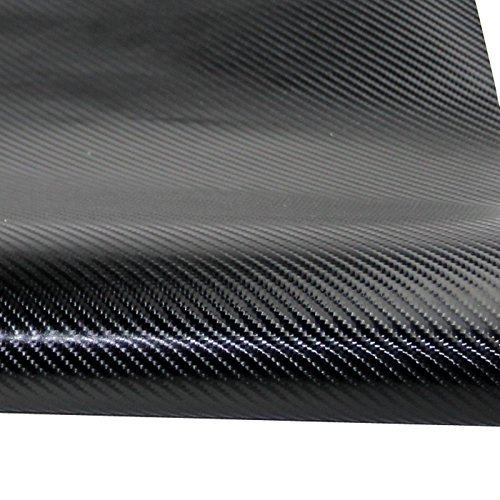 4D Black Carbon Fiber Vinyl Wrap Sticker Air Realease Bubble Free anti-wrinkle 5 x 1FT 60x 12
