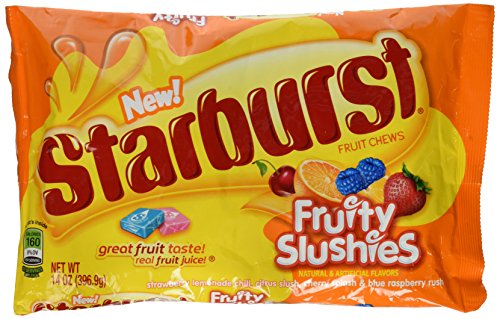 Starburst Fruity Slushies Fruit Chews Candy, 14 Oz Bag (Pack of 2 Bags)