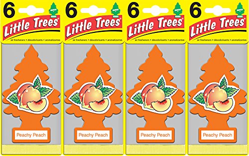 Little Trees Peachy Peach Air Freshener, (Pack of 24)