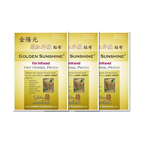 Golden Sunshine - Far Infrared Hot Herbal Patch - 3 Pack