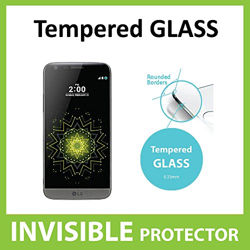 LG G5 Tempered Glass INVISIBLE Screen Protector FRONT Shield Scratch Proof Protection Exclusive to ACE CASE