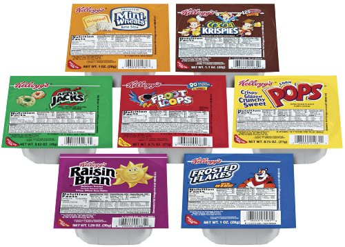 Kellogg's Cereal Favorites Variety Pack, Single Serve Bowls (Pack of 96)