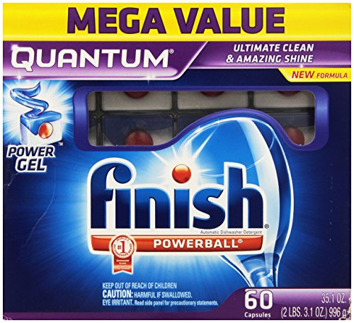 Finish Quantum Dishwasher Detergent Tablets, 60 Count