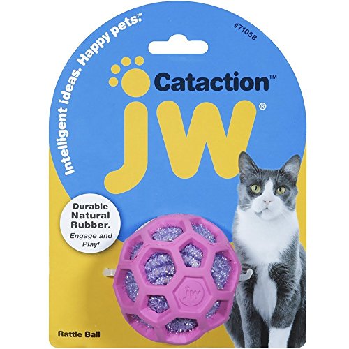 JW Pet Company Cataction Rattle Ball, Cat Toy
